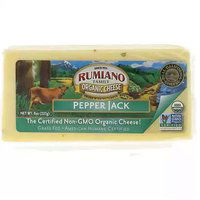 Rumiano Organic Cheese, Pepper Jack, 8 Ounce