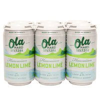 Ola Hard Seltzer, Lemon Lime, (Pack of 6), 12 Ounce