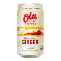 Ola Hard Seltzer Hawaiian Ginger, 12 Ounce