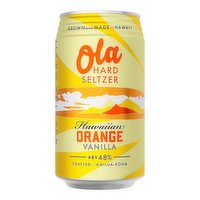 Ola Seltzer Orange Vanilla Single, 12 Ounce