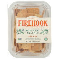 Firehook Rosemary Sea Salt Crackers, 5.5 Ounce