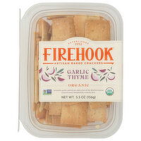 Firehook Garlic Thyme Crackers, 5.5 Ounce