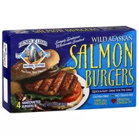 Henry & Lisa's Wild Alaskan Salmon Burgers, 12.8 Ounce