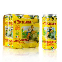 A'Siciliana Limonata Soda (4-pack), 1320 Millilitre