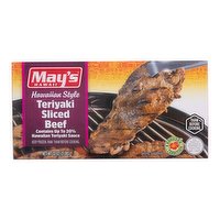 May's Hawaiian Style Teriyaki Beef, Thinly Sliced, 2 Pound