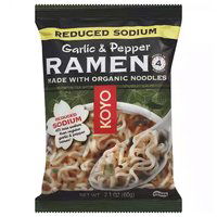 Koyo Garlic Pepper Ramen, Reduced Sodium , 2.1 Ounce