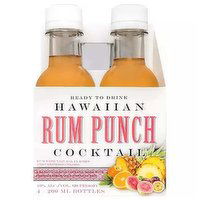 Koloa Rum, Punch, Ready to Drink, Bottles (Pack of 4), 800 Millilitre