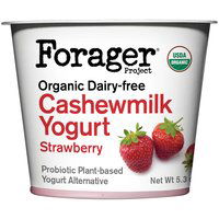 Forager Project Organic Dairy-Free Strawberry Cashewmilk Yogurt Alternative, 5.3 Ounce