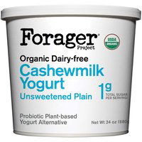 Forager Project Organic Dairy-Free Unsweetened Plain Cashewmilk Yogurt, 24 Ounce