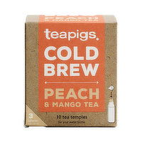 Teapigs Cold Brew Tea Peach Mango, 10 Each