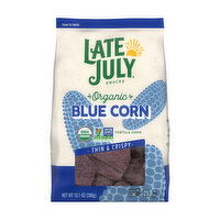 Late July Thin and Crispy Organic Tortilla Chips, Blue Corn, 10.1 Ounce