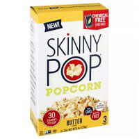 Skinny Pop Microwave Butter Popcorn , 7.74 Ounce