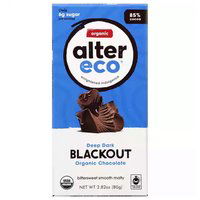 Alter Eco Dark Blackout Organic Chocolate, 2.82 Ounce