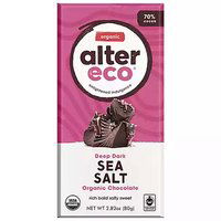 Alter Eco Deep Dark Organic Chocolate, Sea Salt, 2.82 Ounce