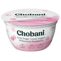 Chobani Low Fat Greek Yogurt, Less Sugar, Wild Berry , 5.3 Ounce