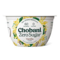 Chobani Zero Sugar Vanilla, 5.3 Ounce