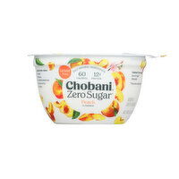Chobani 0 Sugar Peach Greek Yogurt, 5.3 Ounce