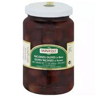 Minasso Nicoise Olives in Brine, 7.7 Ounce