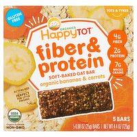 Happy Tot Fiber Protein Bar Banana Carrot, 4.4 Ounce