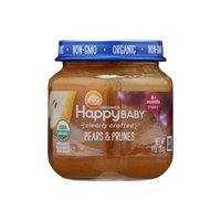 Happy Baby Organic Baby Food, Pears & Prunes, Stage 2, 4 Ounce