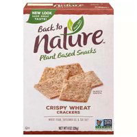 Back to Nature Wheat Crackers, Crispy, 8 Ounce