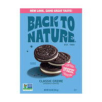 Back To Nature Classic Creme Sandwich Cookies, 9 Ounce