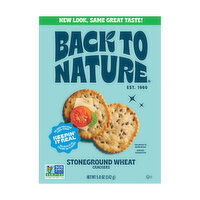 Back To Nature Back to Nature Stoneground Wheat Crackers, 5 Ounce