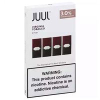 Juul Pods, Virginia Tobacco, 3.0% , 4 Each