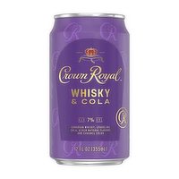 Crown Royal Whiskey Cola Cocktail (Single Can), 355 Millilitre