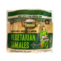 Buenatural Green Chile Zucchini Vegetarian Tamales, 1 Each