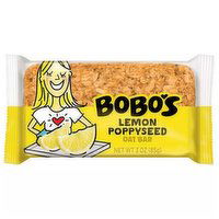 Bobos Gluten Free Lemon Poppyseed Bar, 3 Ounce