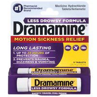 Dramamine Less Drowsy, 8 Each