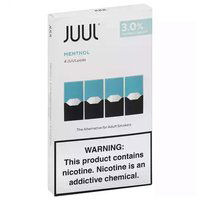 Juul Pods, Menthol, 3.0% Strength, 4 Each