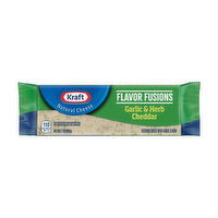 Kraft Flavor Fusions Garlic & Herb Cheddar Natural Cheese, 7 Ounce