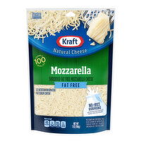 Kraft Fat Free Mozzarella Shredded Cheese, 7 Ounce