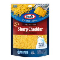 Kraft Finely Shredded Sharp Cheddar Cheese, 8 Ounce