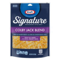 Kraft Signature Colby Jack Shredded Cheese, 8 Ounce