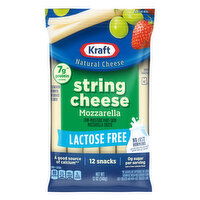 Kraft Lactose Free Mozzarella String Cheese, 12 Ounce