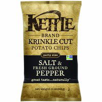 Kettle Chips, Krinkle Salt & Pepper, 5 Ounce