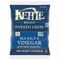 Kettle Potato Chips, Sea Salt & Vinegar, 1 Ounce