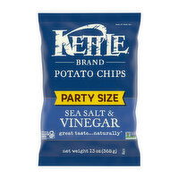 Kettle Sea Salt Vinegar Chips Party Size, 13 Ounce