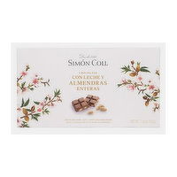 Simon Coll Milk Chocolate Bar Almonds, 7.05 Ounce