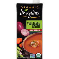 Imagine Organic Vegetable Broth, Low Sodium, 32 Ounce