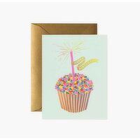 Cupcake Birthday Card, 1 Each