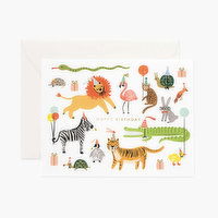 Party Animals Birthday Card, 1 Each