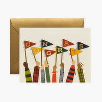 Pennants Congratulations Card, 1 Each