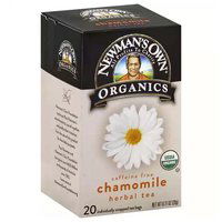 Newman's Own Organics Herbal Tea, Chamomile, 20 Each