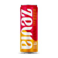 Zevia Mango Ginger Zero Sugar Energy Drink, 12 Ounce
