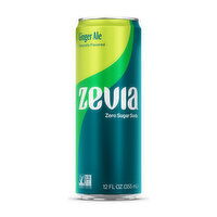 Zevia Ginger Ale Zero Sugar Soda (Single), 12 Ounce