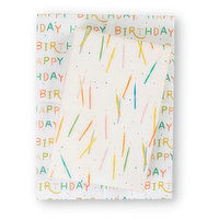 Wrapping Paper Candles/ Happy Birthday, 1 Each